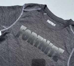 Fortnite Gray Gradient Logo Boys T-Shirt Size XL (14/16) - Picture 1 of 3