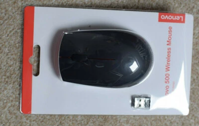 Black Optical Mouse - Wireless - Lenovo 500 1000DPI  - Image 1 of 4