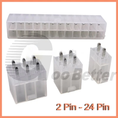 Steckverbinder Mehrfachsteckverbinder Stecker 2 4 6 8 10 12 14 16 20 24-polig - Bild 1 von 4