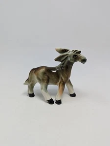 Ceramic Donkey Burro 3" Figurine Vintage Japan - Picture 1 of 10
