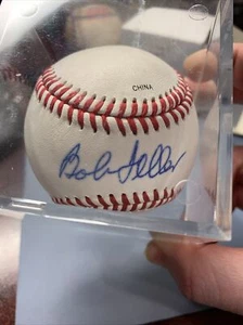 HOF Bob Feller Autographed Baseball - Fuchs Mizrachi School Official League Ball - Picture 1 of 5