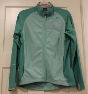 The North Face Fleecejacke Damen Medium Grün Limette Farbblock Full Zip - Bild 1 von 3