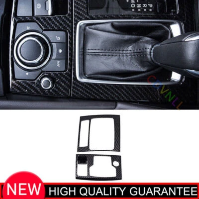 Cuadro de cambio de marchas consola central de fibra de carbono para Mazda 6 Atenza 2017-2019 Foto 1 de 4