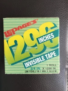 Vintage LePages Invisible Tape Roll Made In USA Pittsburgh PA - Picture 1 of 6