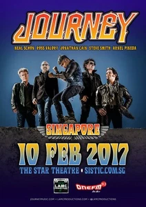 Journey 2017,  Framed Concert Poster, Star Theater Singapore - Picture 1 of 2