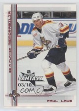 2000-01 ITG Be A Player Memorabilia Ruby All-Star Fantasy /10 Paul Laus #55