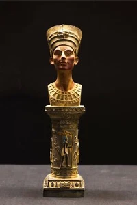 Basaltstein Ägyptische Königin Nofretete Säule - Queens Of Egypt - schöne Königin - Bild 1 von 6