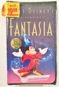 Fantasia Final VHS Release NEW Sealed Hype Stickers Disney - Picture 1 of 4