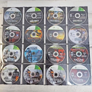 Lot of 16 Xbox 360 Games Call of Duty Gears of War Battlefield Mortal Kombat - Picture 1 of 5