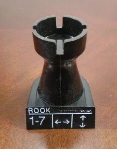 Chess Teacher Replacement Black Rook Piece Part Free Shipping - Picture 1 of 4