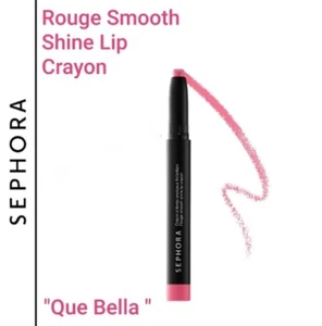 SEPHORA Rouge Smooth Shine Lip Crayon - 04 Que Bella - rossetto rosa sigillato labbra - Foto 1 di 12