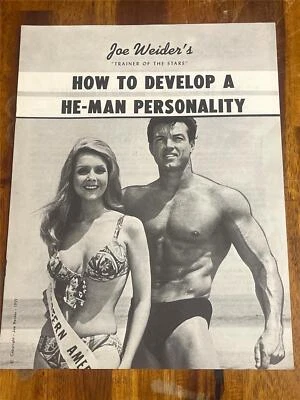 JOE WEIDER "Develop a He-Man Personality" bodybuilding course DON PETERS 1959 - Image 1 of 4
