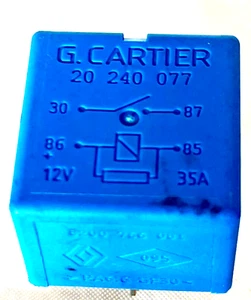 8200766081 Genuine Renault/Dacia 4-Pin Blue Relay G.Cartier 20240077 - Picture 1 of 5