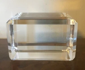 Vintage Lucite Acrylic Display Base Square Block Plateau Mid-Century Modern MCM - Picture 1 of 12