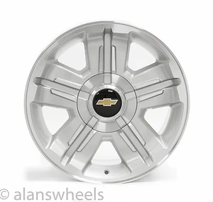 4 NEW Chevy Suburban Tahoe Z71 Silver Machined 18” Wheels Rims Free Ship 5300 - Picture 1 of 2