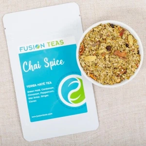 Chai Spice Green Yerba Mate - Premium Loose Leaf Blend - Fusion Teas - Picture 1 of 5