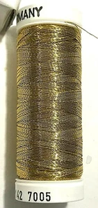 SULKY METALLIC EMBROIDERY THREAD ~ 5 SPOOL BOX (165 YARDS EACH) 142-7005 BRASS - Picture 1 of 3