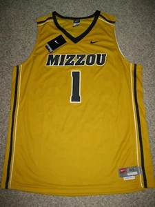 Missouri Tigers #1 Mens Gold 2015 Nike Twill Basketball Jersey - Picture 1 of 4