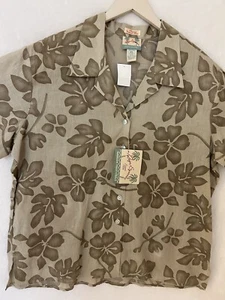 NWT vintage reyn spooner hawaiian shirt xl Unisex 100% Linen great value - Picture 1 of 9