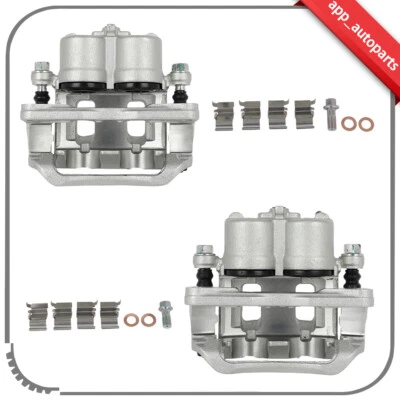 Pinzas de freno delanteras izquierda derecha con par de soportes para Ford Edge 2007 2008 2009 Foto 1 de 4