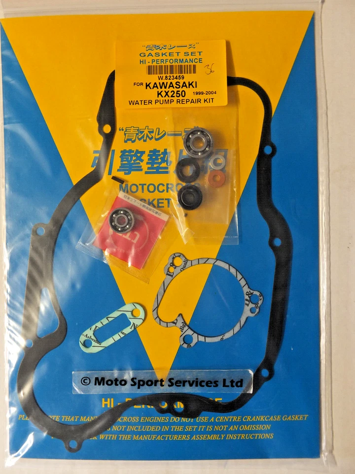 Kit Réparation Pompe à Eau Kawasaki KX 250 1999-2004 Joint Roulement mitaka - Photo 1/1