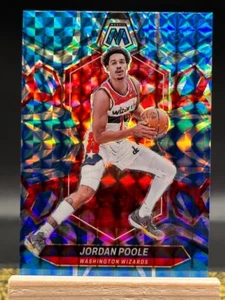 2023-24 Mosaic Basketball - Jordan Poole - Blue Mosaic Prizm - No. 27 - Picture 1 of 2
