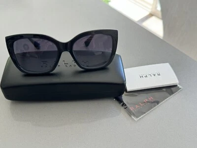 NEW Ralph by Ralph Lauren Sunglasses RA5265 5752/25 Black Cat eye 55-18-140 - Image 1 of 4