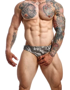 MOB DNGEON Jock Open Front With C-Ring Jockstrap Camouflage Titanium-Camo DMBL01 - Picture 1 of 5