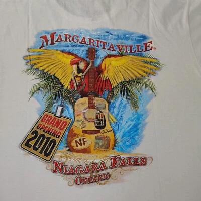 Margaritaville T-Shirt Womens Large White '2010 Niagara Fall Grand Opening' Bird - Image 1 of 4