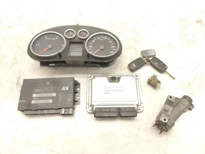 Audi A2 8Z 1.4TDI 55kW Diesel 2002 LHD Motor ECU Kit Y Set de Bloqueo 045906019G - Image 1 of 4