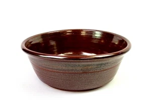 Ed Brannon Signed NW Art Pottery Wheel Thrown Tenmoku Glaze 7 5/8" Bowl 1980s - Picture 1 of 9