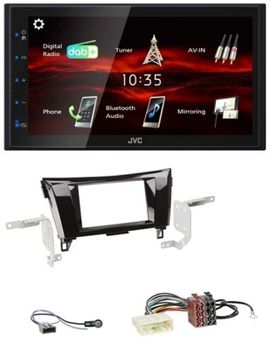 JVC USB Bluetooth MP3 DAB 2DIN Autoradio für Nissan X-Trail 2014-2022 Klavierlac - Bild 1 von 4
