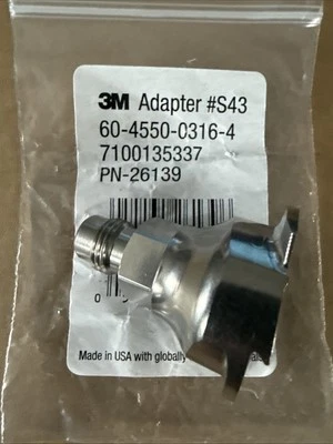 3M 26139 PPS  series 2.0 Adapter Type #S43 fits Iwata LS400 WS400 airgunza  - Image 1 of 3