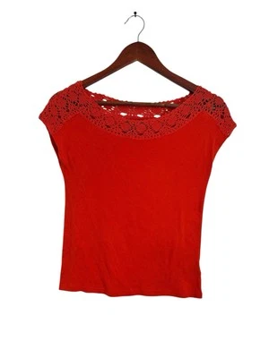 Lauren Ralph Lauren Women’s S/P Orange Floral Crochet Dolman Top G/Label - Image 1 of 4