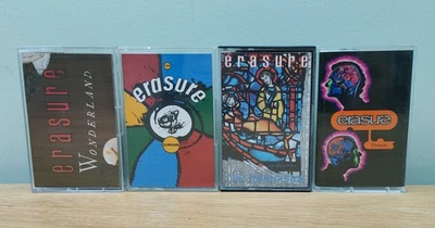4 x Erasure Cassette Tape Albums - Wonderland, The Circus, The Innocents, Chorus - Image 1 of 4