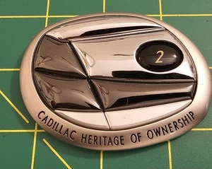 Cadillac Heritage Of Ownership Badge Madallion #2.            (B3B1) - Picture 1 of 3