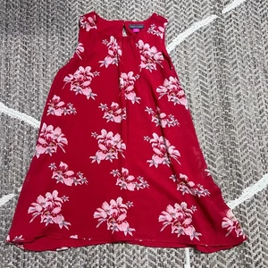 Vince Camuto Red High Neck Floral Blouse sz Small - Picture 1 of 5