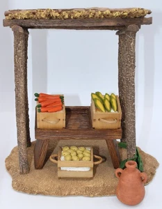 Roman Fontanini Italy Nativity 5" Vendor Kiosk Set 55502 with Box - Picture 1 of 17