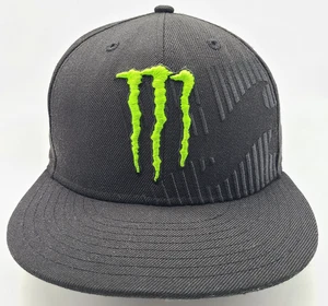 Monster Energy X Billabong XXL schwarz New Era 59Fifty tailliert Größe 7 1/4 Wollmütze - Bild 1 von 7