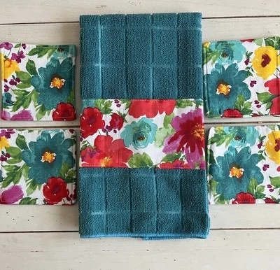 Toalla y 4 posavasos Pioneer para mujer hechos a mano Foto 1 de 4