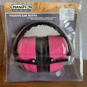 NEW Champion Range & Target 42821 Passive Ear Muffs Hot Pink One Size Free Ship - Picture 1 of 6