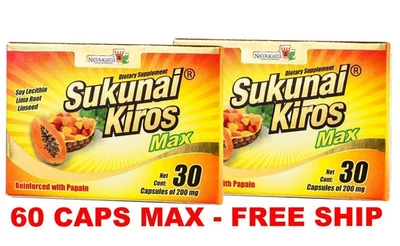 Sukunai Kiros Max 60 Cápsulas (Pack de 2) - Pérdida de Peso Natural Avanzada y Desintoxicación Foto 1 de 3