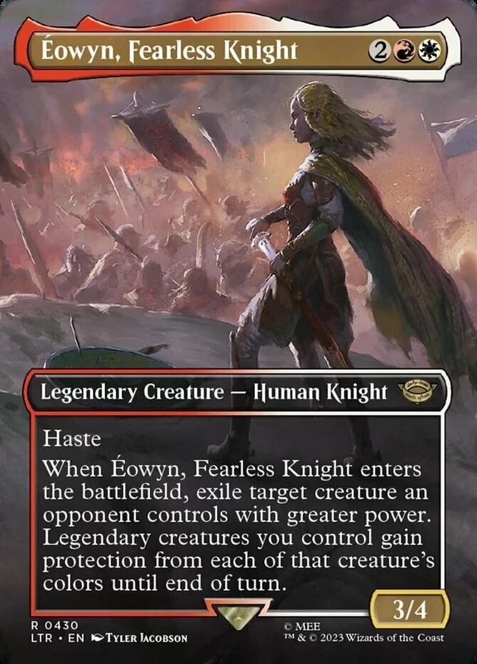 1 x Eowyn, Fearless Knight - Borderless - The Lord of the Rings: pack fresh NM - Image 1 of 1