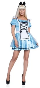 Wonderland Damen Miss Alice Kostüm Medium Neu - Bild 1 von 1