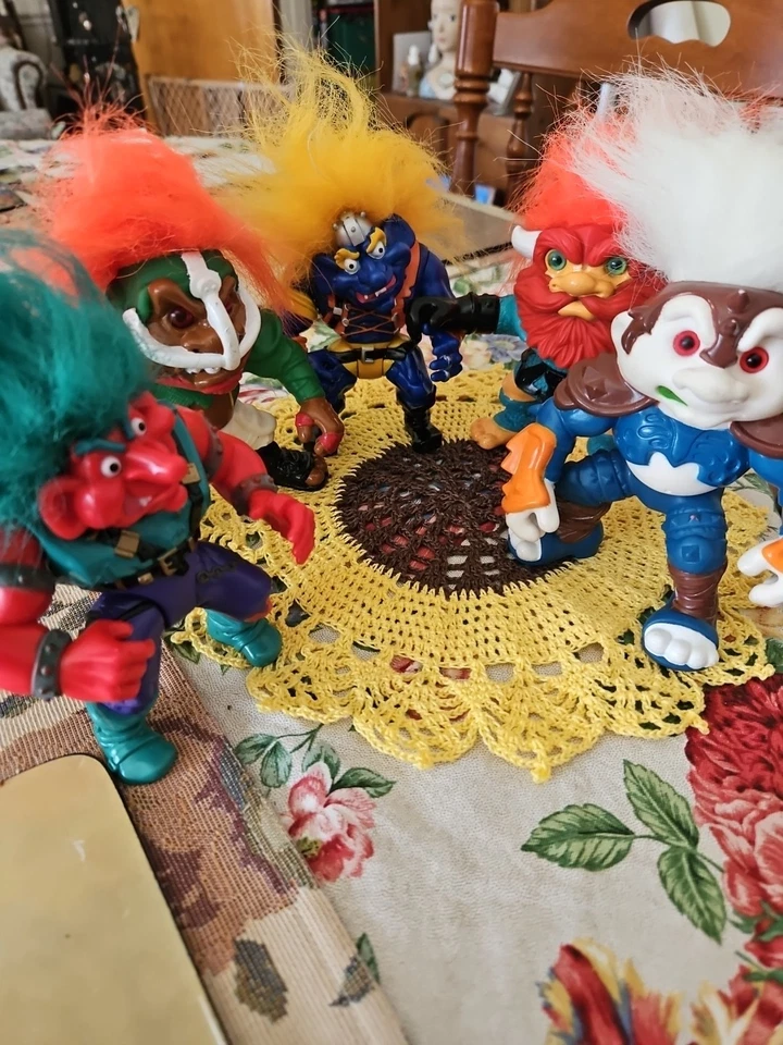 Vintage Lot Of 5 Battle Trolls  Troll Action Figures 1992 Hasbro - 5" Tall  - Image 1 of 4