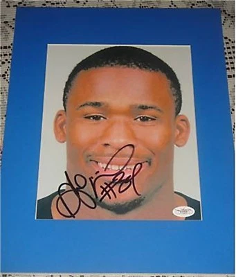 Panthers Steelers RB DeAngelo Williams Firmado 8x10 JSA PROOF Mate Foto 1 de 2