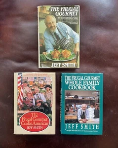 LOT OF 3 FRUGAL GOURMET HARDBACK COOKBOOKS BY JEFF SMITH WITH DUST JACKETS - Bild 1 von 10