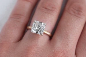 Classic Solitaire 1.70 Ct Asscher Cut Diamond Engagement Ring G,VVS1 GIA - Picture 1 of 1