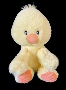 Juguete de peluche para bebé Spark Create Imagine pollito pato sonajero amarillo Lovey 9" - Imagen 1 de 5