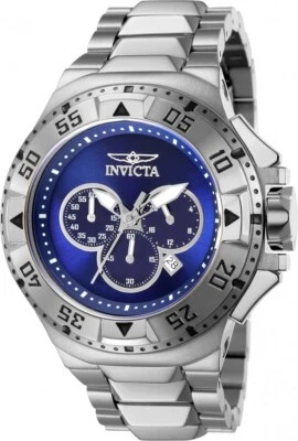Invicta Excursion Chronograph Quarz Saphir Blau Und Silber Armbanduhr - Bild 1 von 4